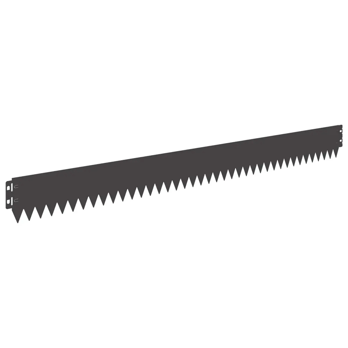 Steel Garden Lawn Edging 20 Piece 103x10cm Black Landscape Border Edge