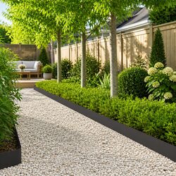 Garden Lawn Edging Specifications - 20 Pieces, Steel, 103 x 15 cm