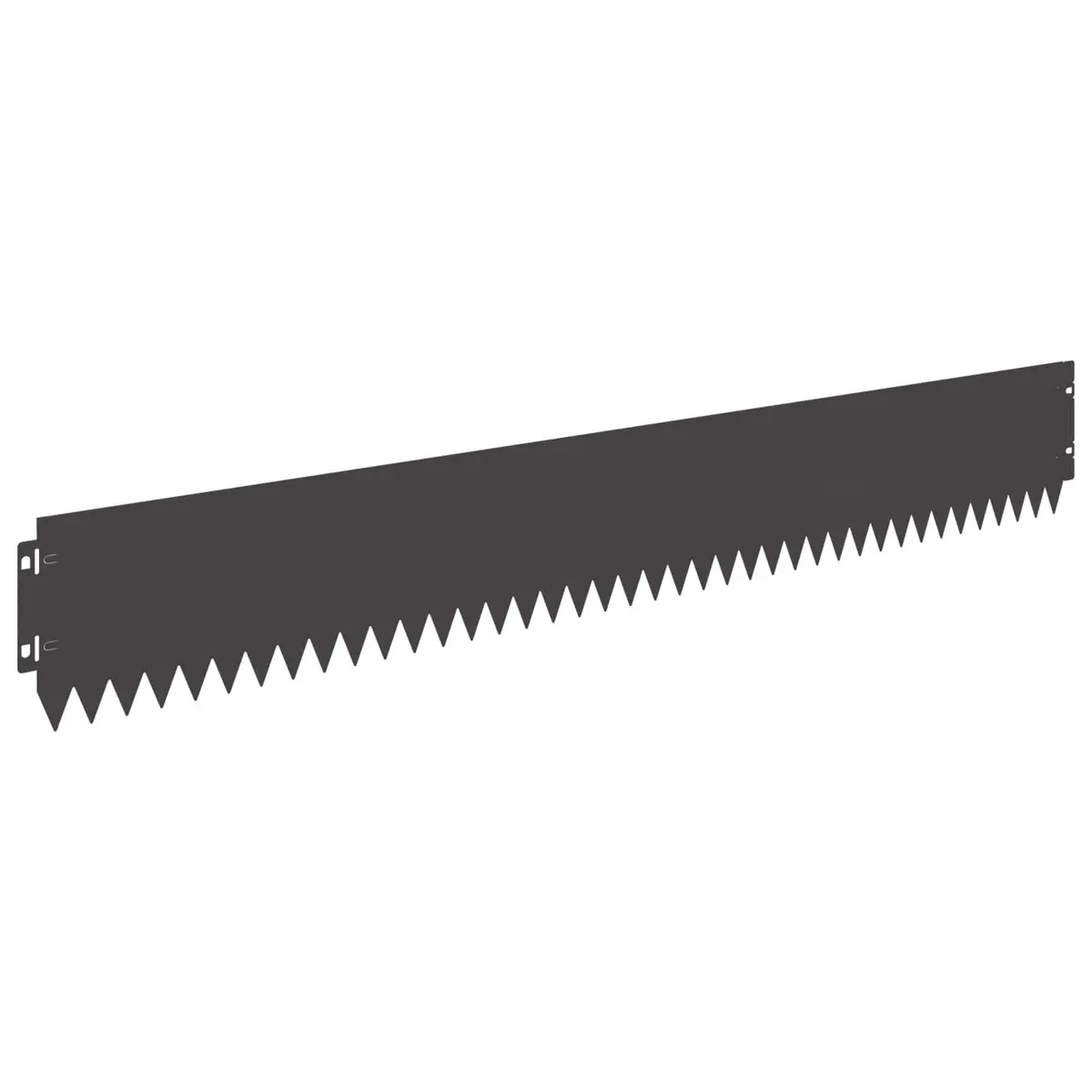 Steel Black Flexible Garden Lawn Edging 103x15cm for Landscaping 20 Pieces