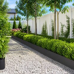 20 Lawn Edging Pieces - Dimensions 103x25cm, Steel