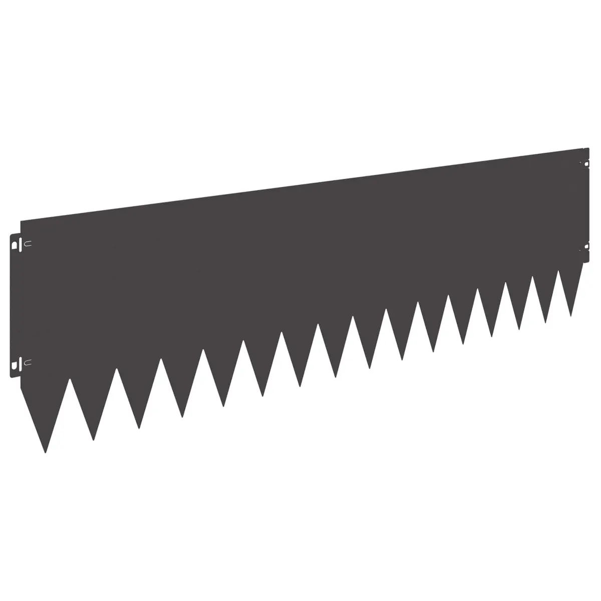 Lawn Edging Garden Use 103x30cm Steel Border Black 20 Piece
