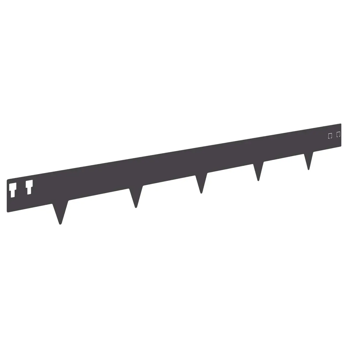 Steel Lawn Edging for Garden 100x12cm Black 10 Piece