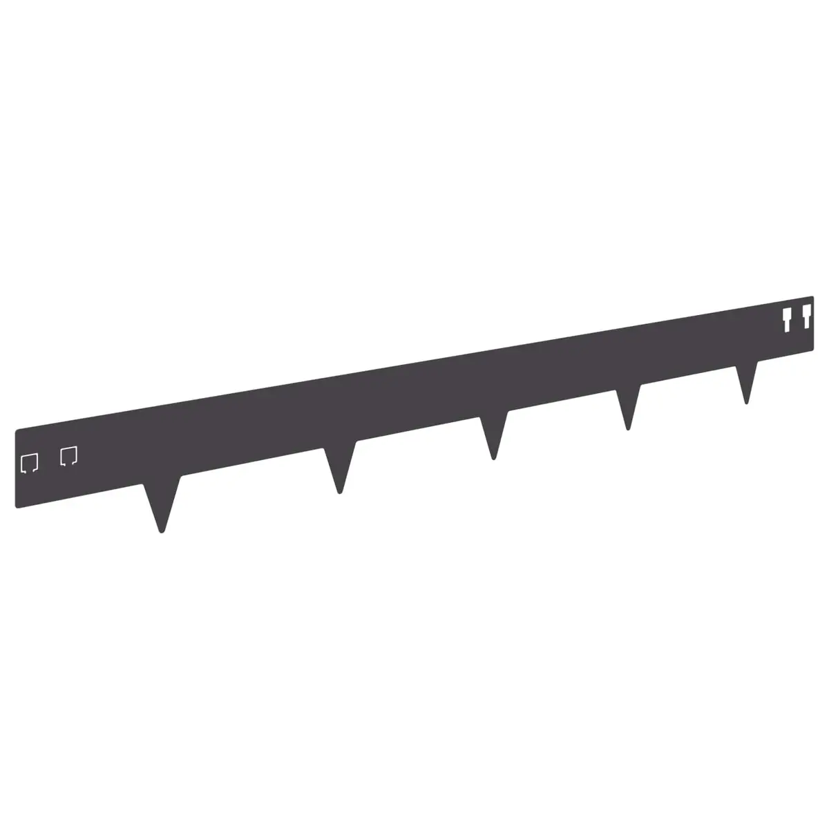 Steel Garden Lawn Edging 100 x 12 cm Flexible Landscaping 20 Pieces