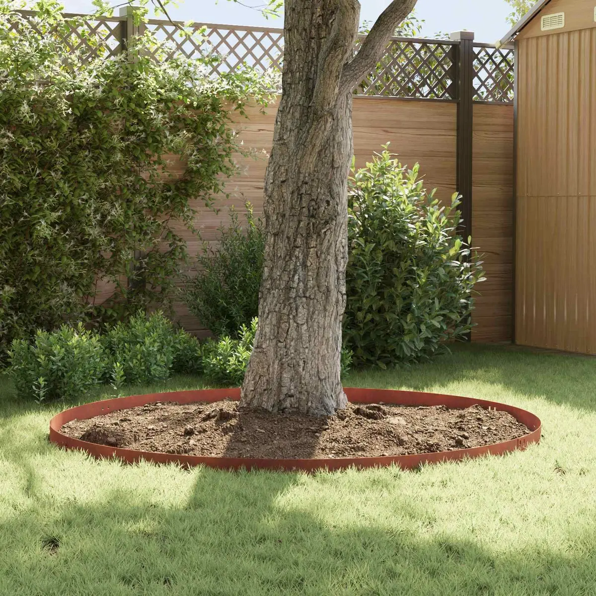 Steel Garden Lawn Edging for Outdoor Use 100x12cm 10 Piece