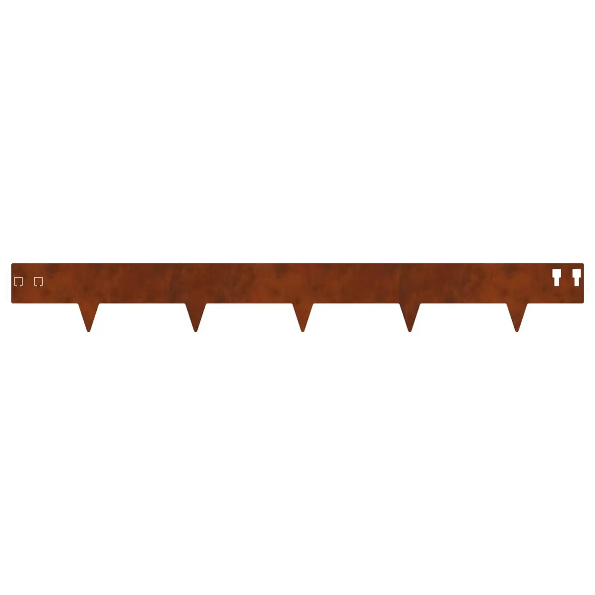 Steel Garden Lawn Edging for Outdoor Use 100x12cm 10 Piece