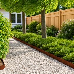 Steel Garden Edging - 10 Pieces, 100x15cm Each