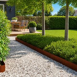 Steel Lawn Edging 10 Pcs 100 x 20 cm for Gardens