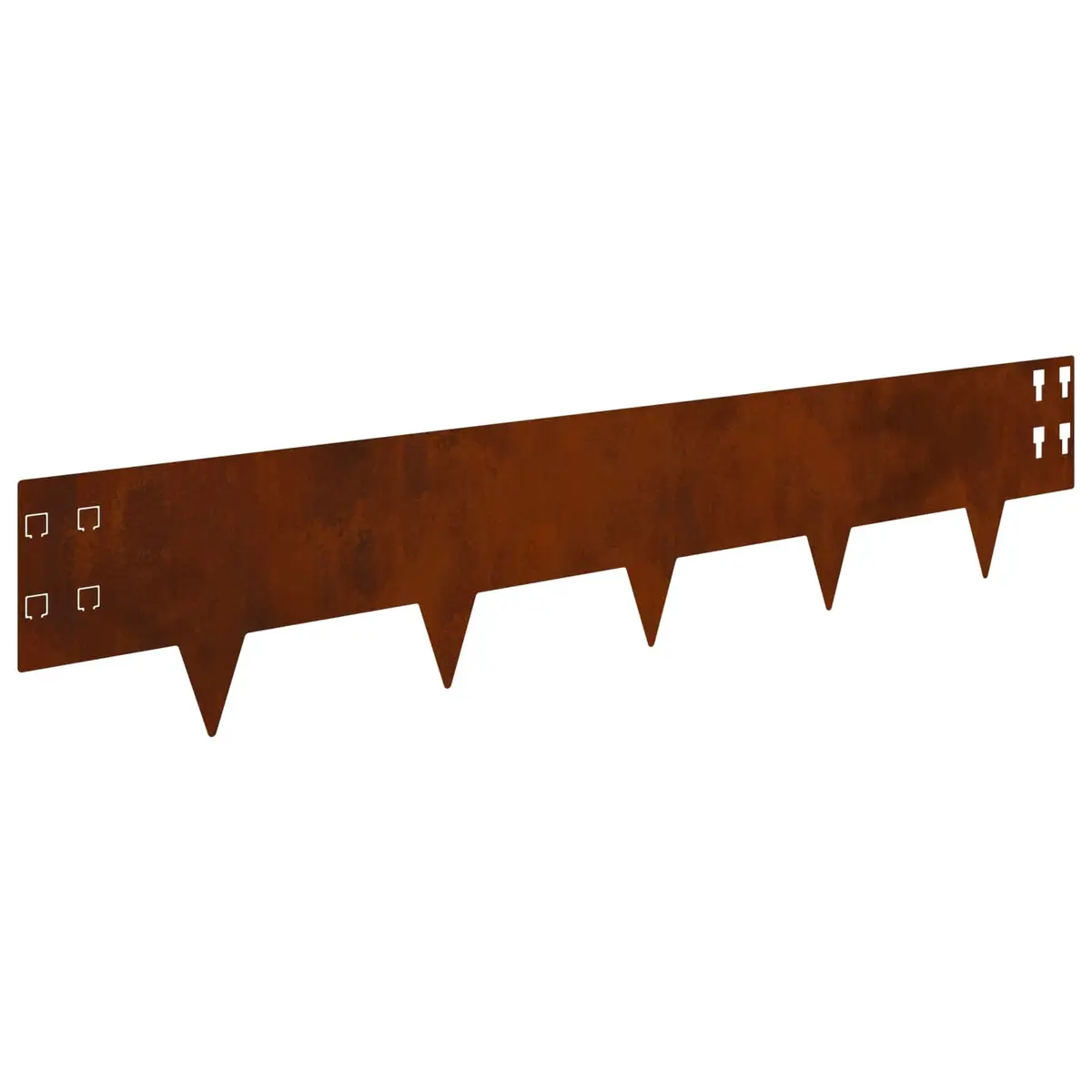 Lawn Edging Border Steel Garden Landscape Barrier 100 x 20 cm