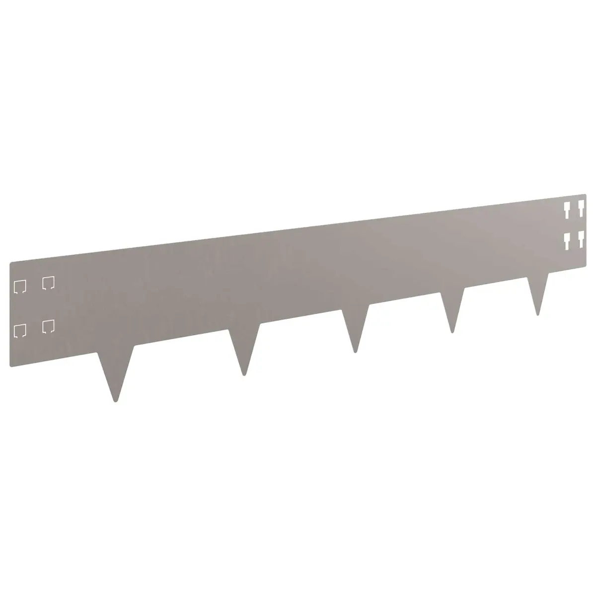 Lawn Edging Border Steel Garden Landscape Barrier 100 x 20 cm