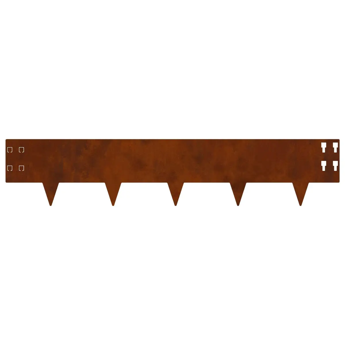 Lawn Edging Border Steel Garden Landscape Barrier 100 x 20 cm