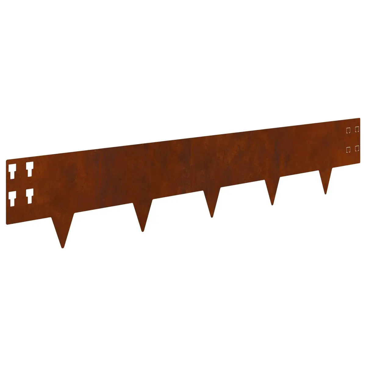 Lawn Edging Border Steel Garden Landscape Barrier 100 x 20 cm