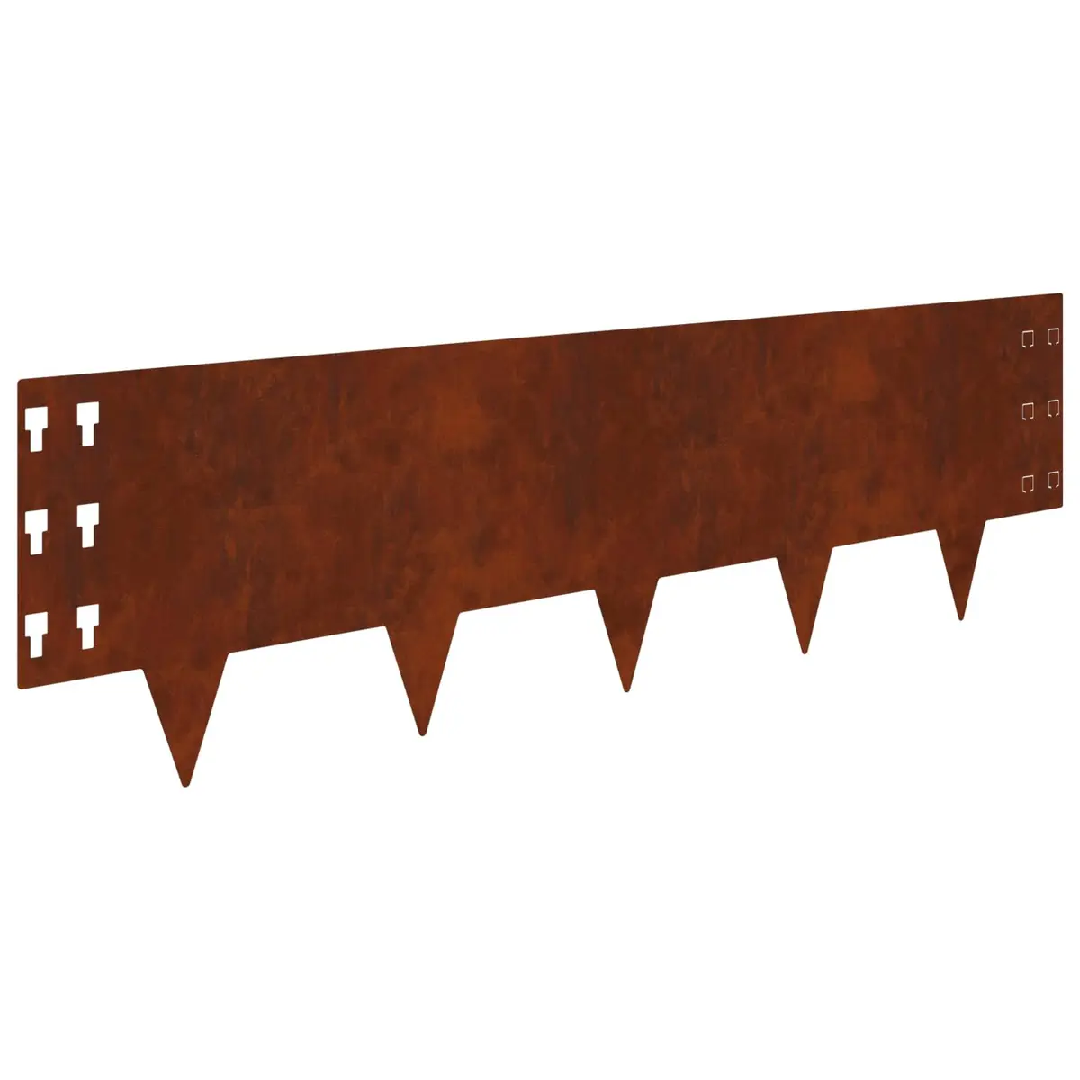 Garden Lawn Edging Outdoor 100 x 30 cm Steel Brown
