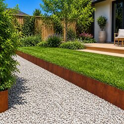 Garden Lawn Edging Panels - 20 Pcs 100x30cm Steel Construction
