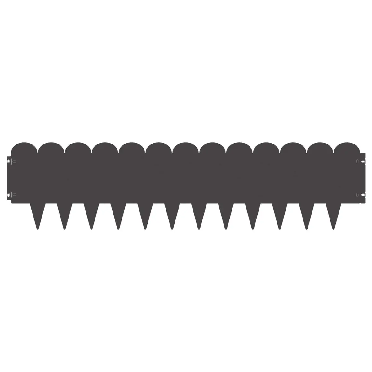Garden Lawn Edging Steel Flexible Border 103x25cm Outdoor Use 10 Piece