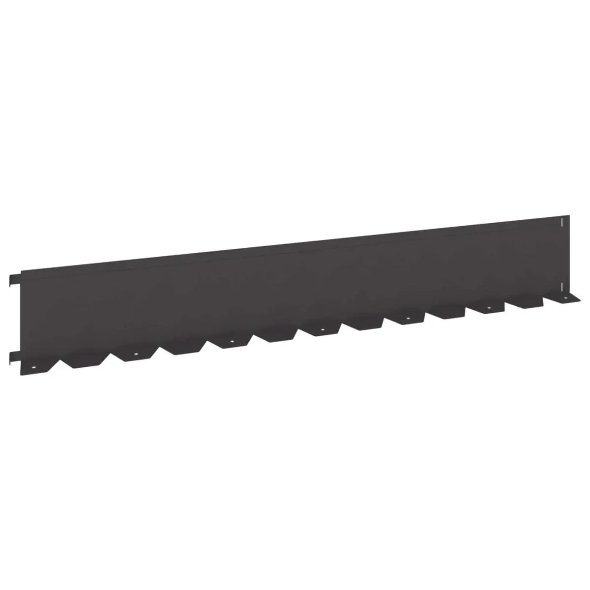 Garden Lawn Edging Border 20 pcs Steel Black Flexible Landscape Barrier