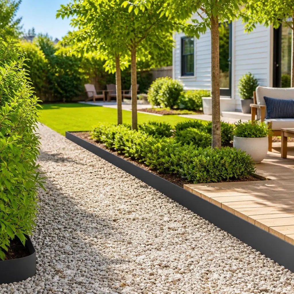 Steel Lawn Edging for Garden Landscape 100x12cm Black 10 Piece