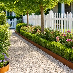 Garden Lawn Edging - 10 Pieces Steel 100 x 12 cm