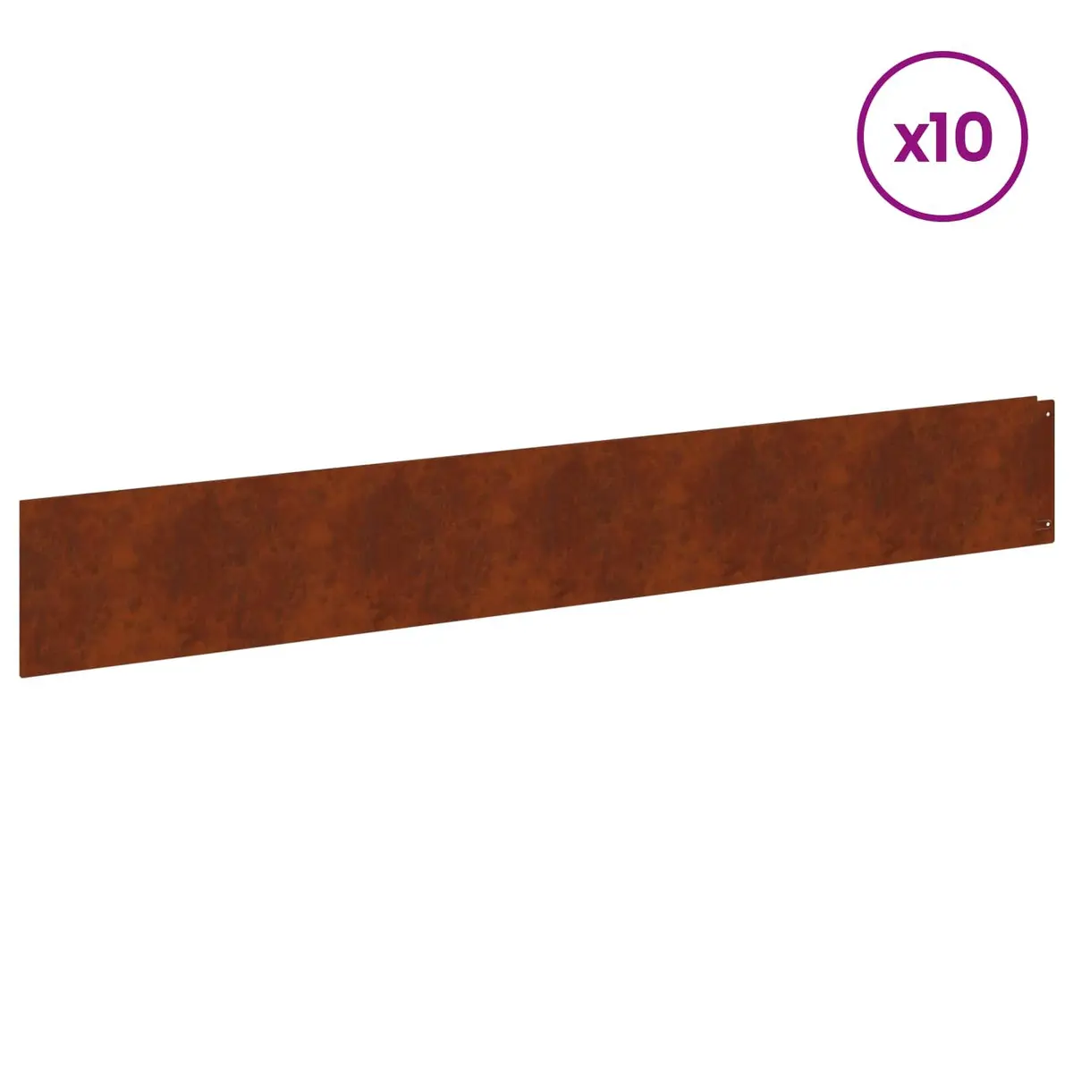 Garden Lawn Edging Steel Border Edge for Landscaping 100x15cm Rusty Brown