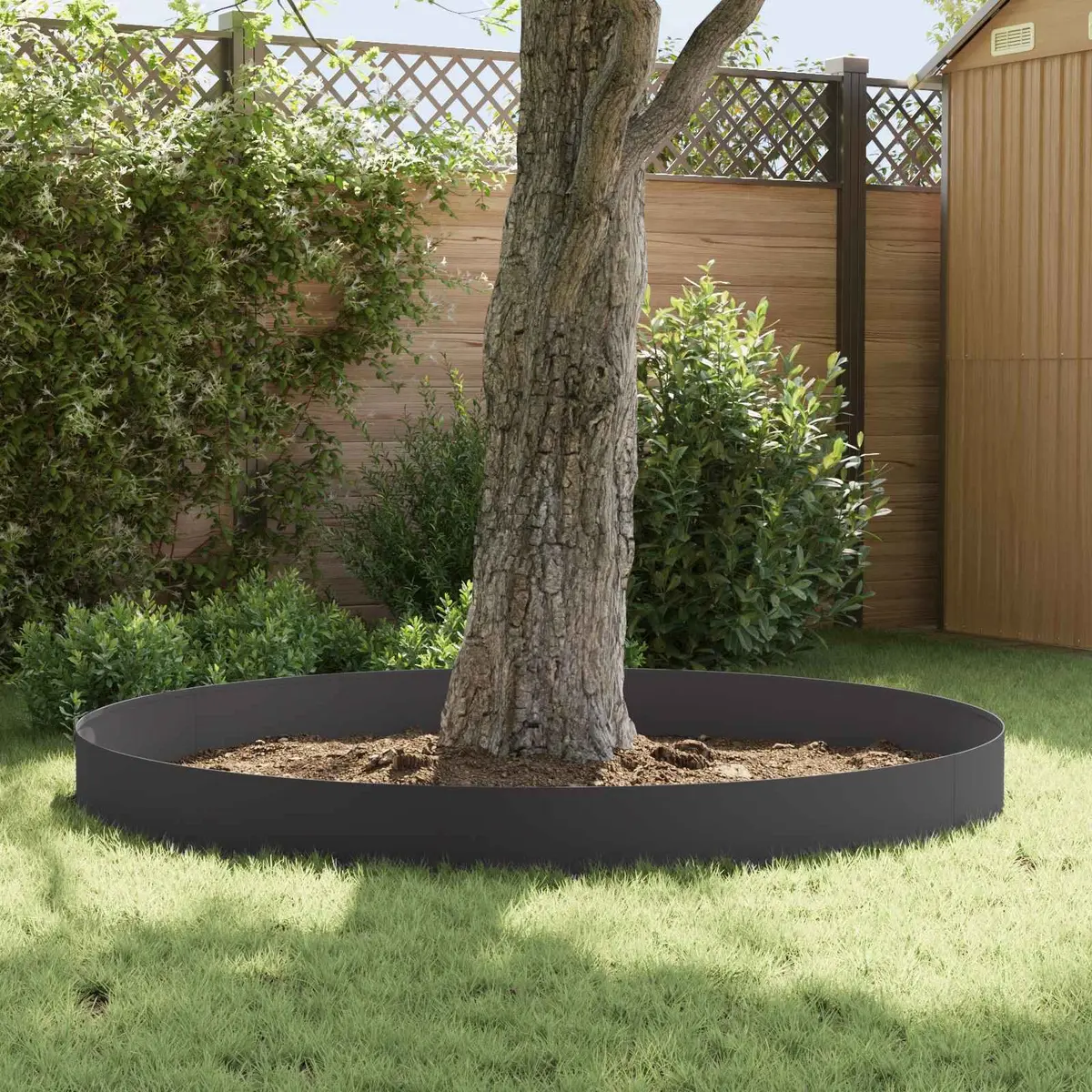 Steel Lawn Edging for Garden 100x18cm Flexible Modern 20 Pieces