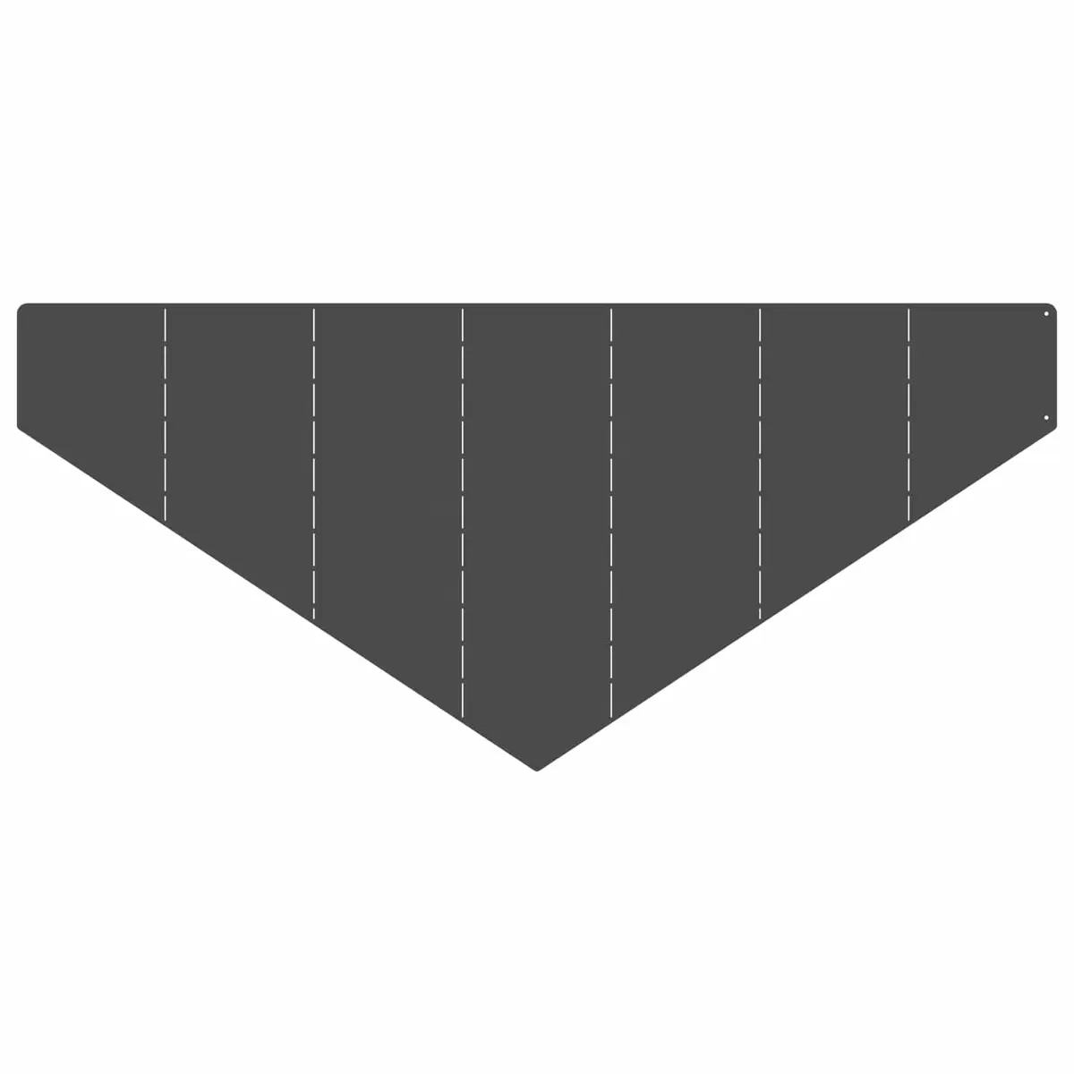 Garden Lawn Edging Steel Border Flexible Trim 100 x 45 cm Black