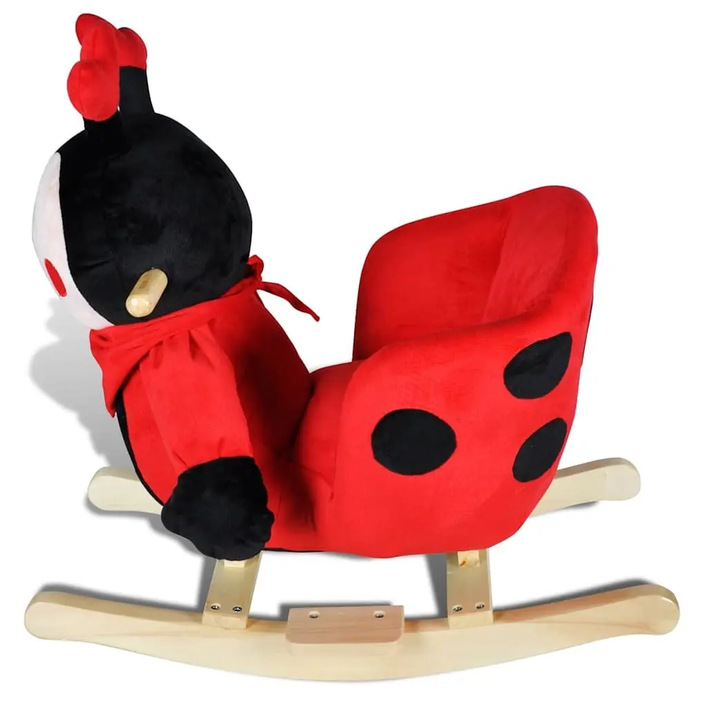 Rocking Animal Toy for Babies Soft Plush Ladybug Bouncer for Toddlers 12 Months and Up
