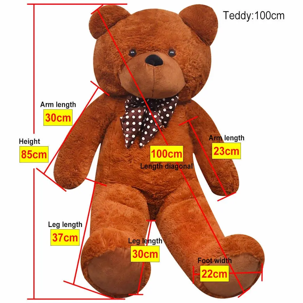 XXL Soft Plush Teddy Bear 85cm Brown