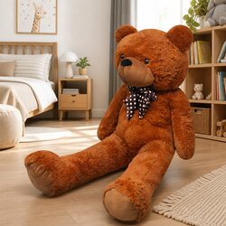 XXL Brown Teddy Bear - Soft Plush, 135cm High