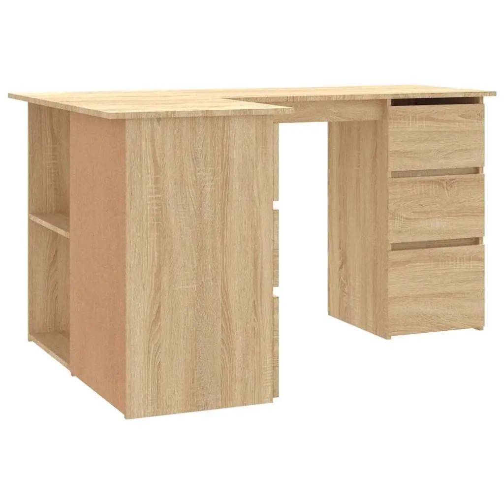 Brown Engineered Wood Corner Desk