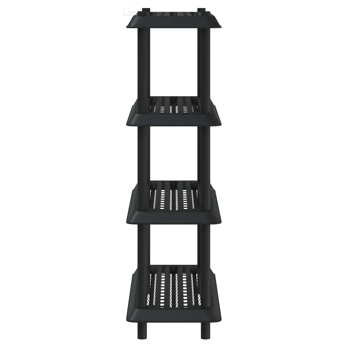 4-Tier Shelving Unit Indoor Outdoor 100 x 40 x 136.5 cm Storage Rack