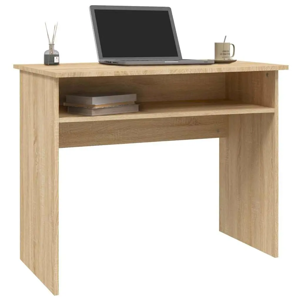 Office Desk for Study or Computer Use 90x50x74cm Engineered Wood Brown