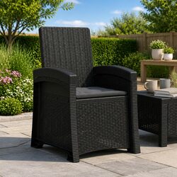 Specifications of the Anthracite Reclining Garden Chair