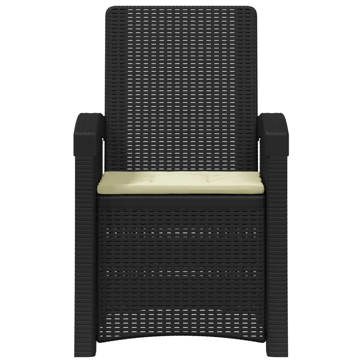 Reclining Outdoor Chair for Garden Patio 2 Piece Anthracite Adjustable