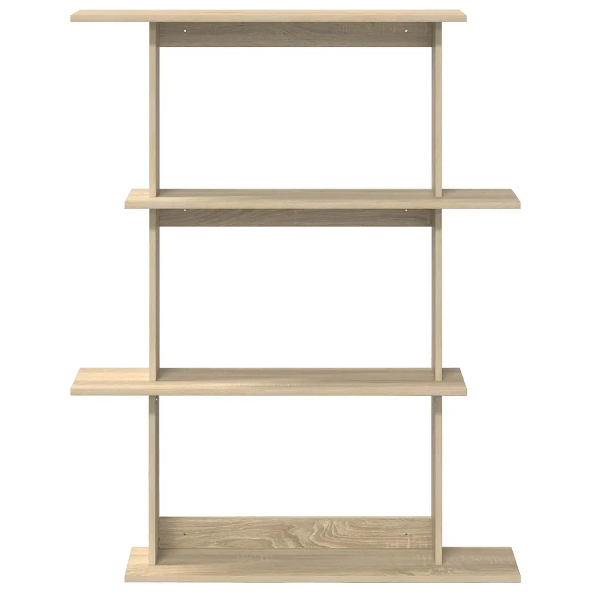 Wall Shelf Unit in Brown Wood