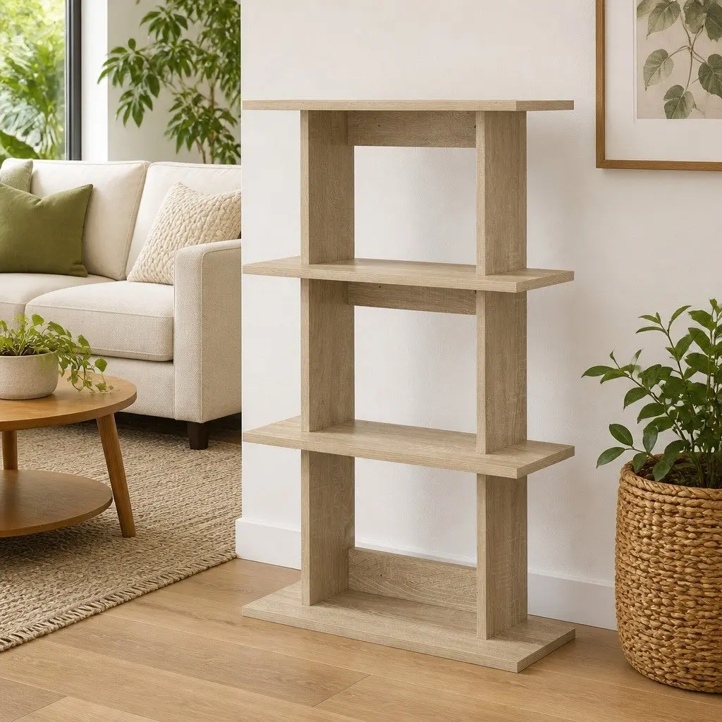 Brown Sonoma Oak Wall Shelf Unit