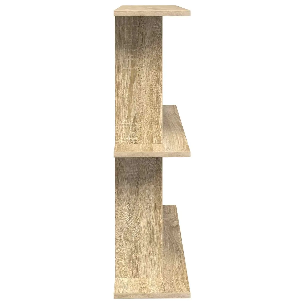 Wall Shelf Wall-Mounted Brown Sonoma Oak Storage Shelving Living Room Decor 80cm
