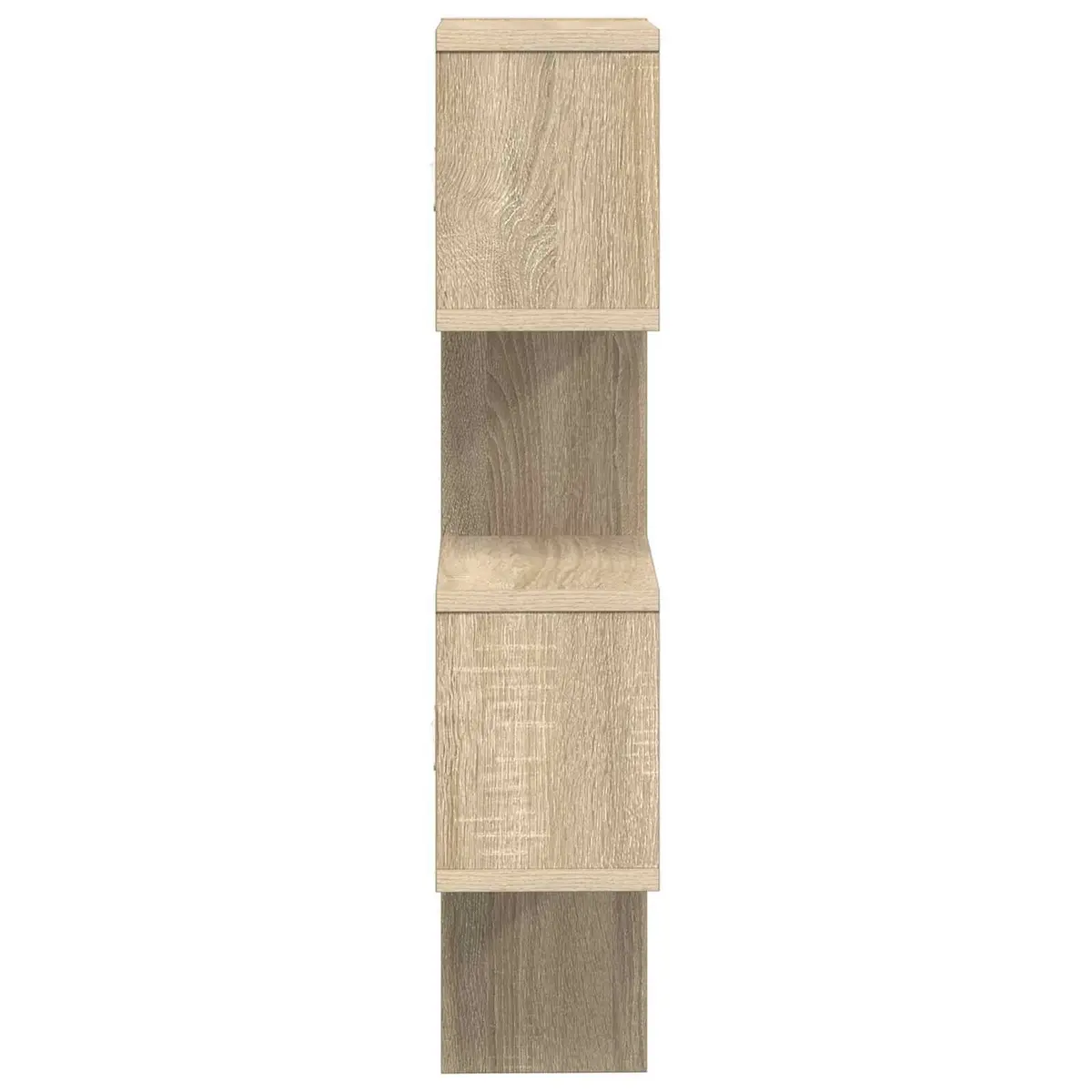 Wall Shelf Wall-Mounted Brown Sonoma Oak 39cm W x 15cm D x 76cm H Storage Display Unit