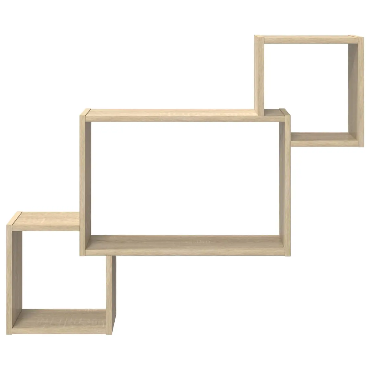 Wall Shelf Wall-Mounted Storage Sonoma Oak Brown Modern Living Room Bedroom