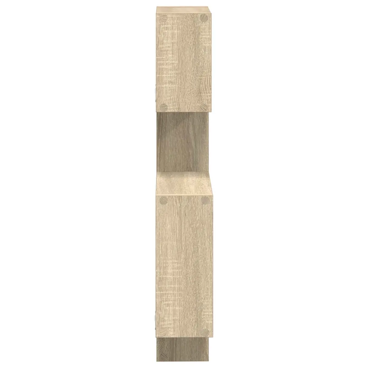 Wall Cube Shelves Brown Sonoma Oak Modern Display Storage Organiser Living Room Bedroom Workspace 64 x 13.5 x 91.5 cm