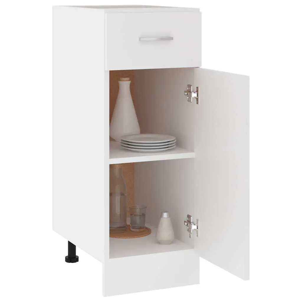 30x46x81.5cm White Drawer Bottom Cabinet for Storage