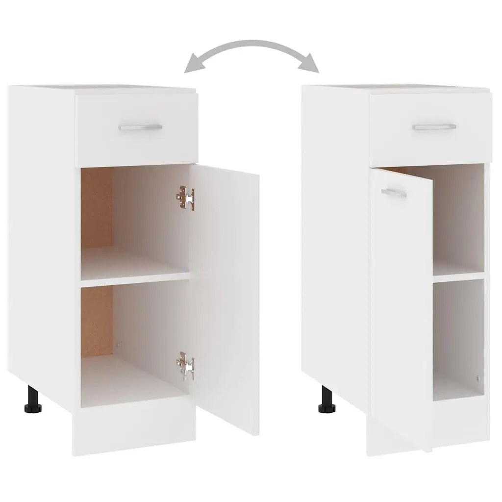 30x46x81.5cm White Drawer Bottom Cabinet for Storage