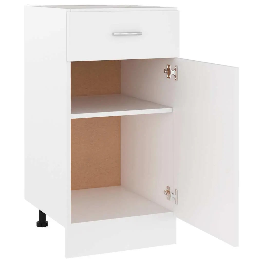 White Kitchen Drawer Cabinet 40x46x81.5cm