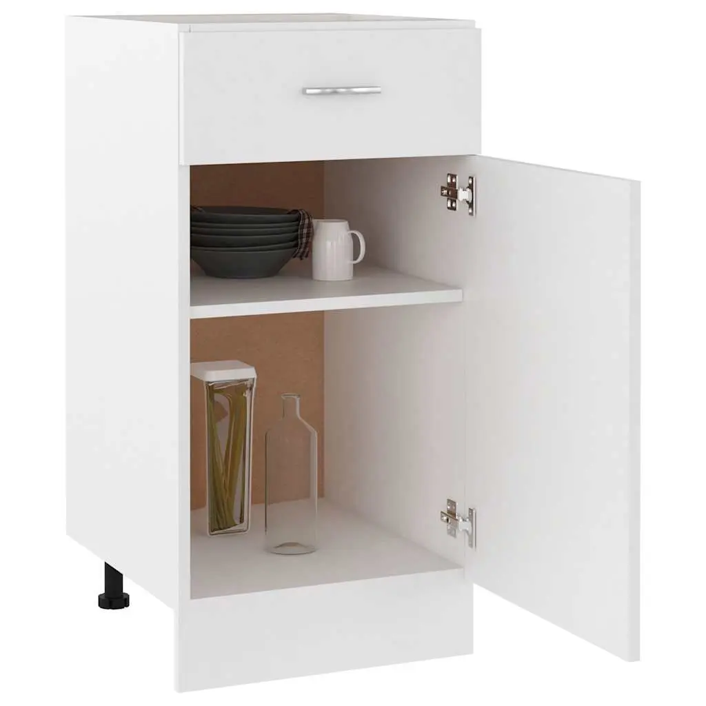 White Kitchen Drawer Cabinet 40x46x81.5cm