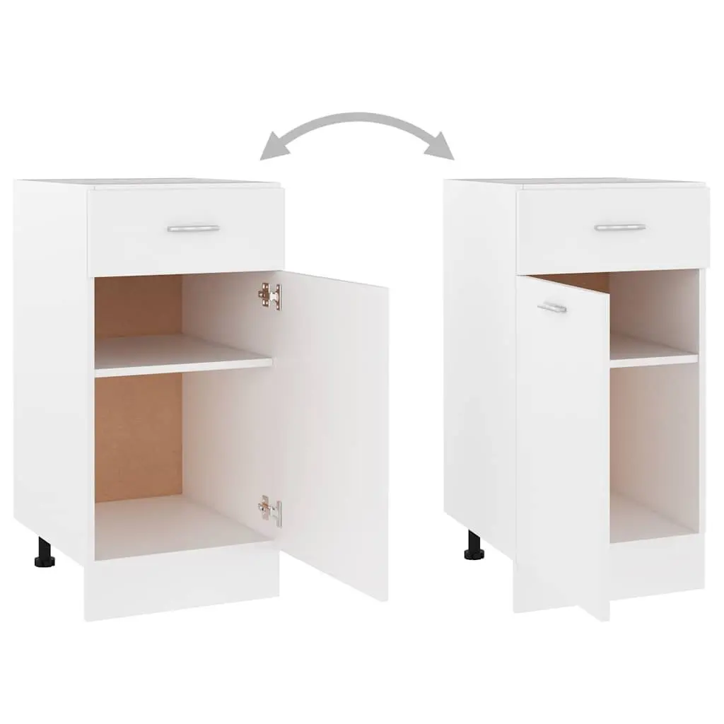 White Kitchen Drawer Cabinet 40x46x81.5cm