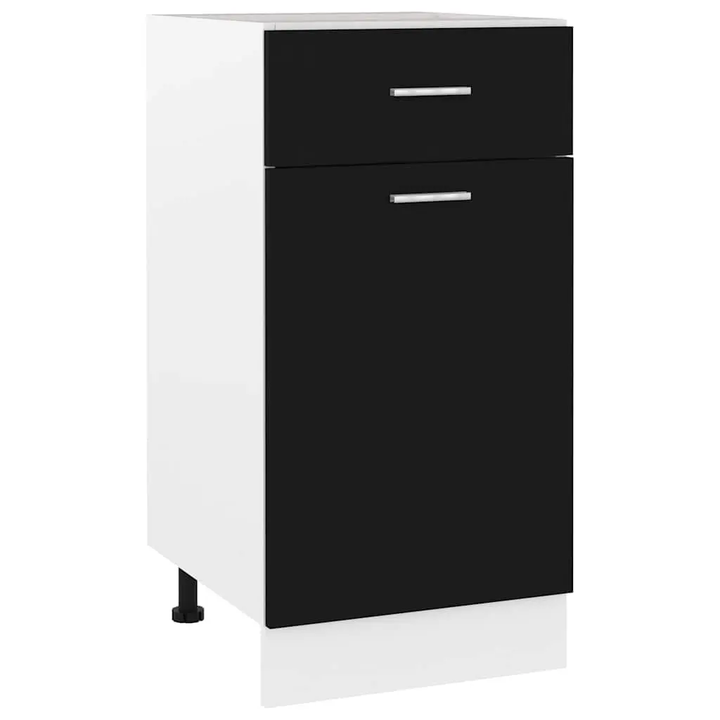 Black Kitchen Drawer Cabinet