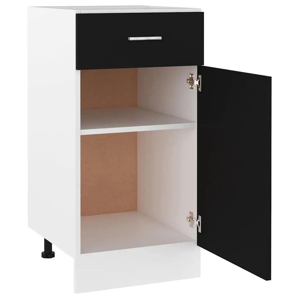 Black Kitchen Drawer Cabinet