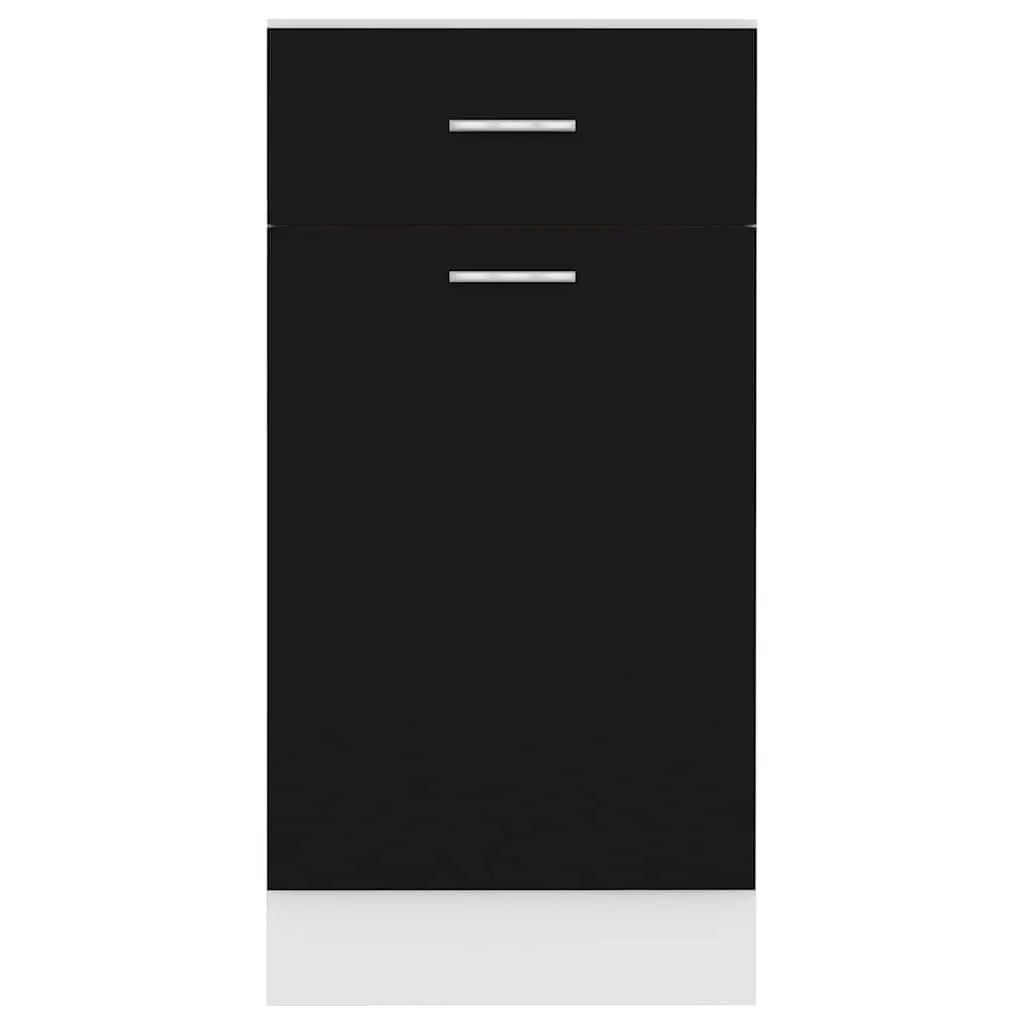 Black Kitchen Drawer Cabinet