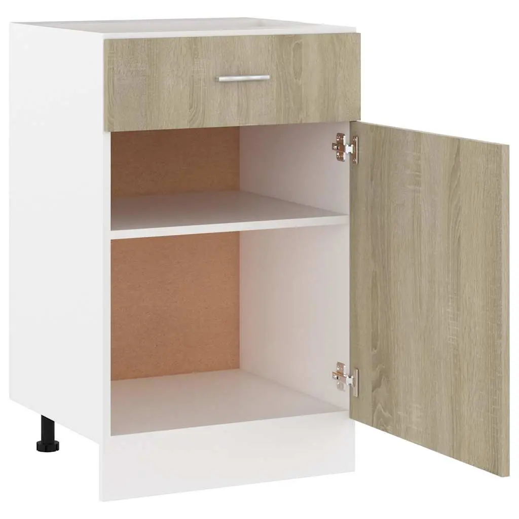 Brown Kitchen Drawer Bottom Cabinet