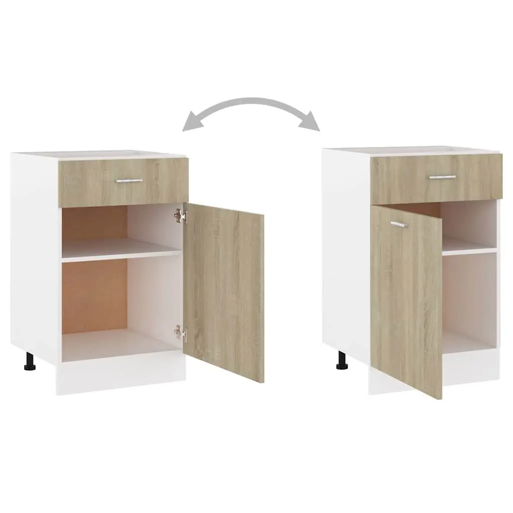 Brown Kitchen Drawer Bottom Cabinet