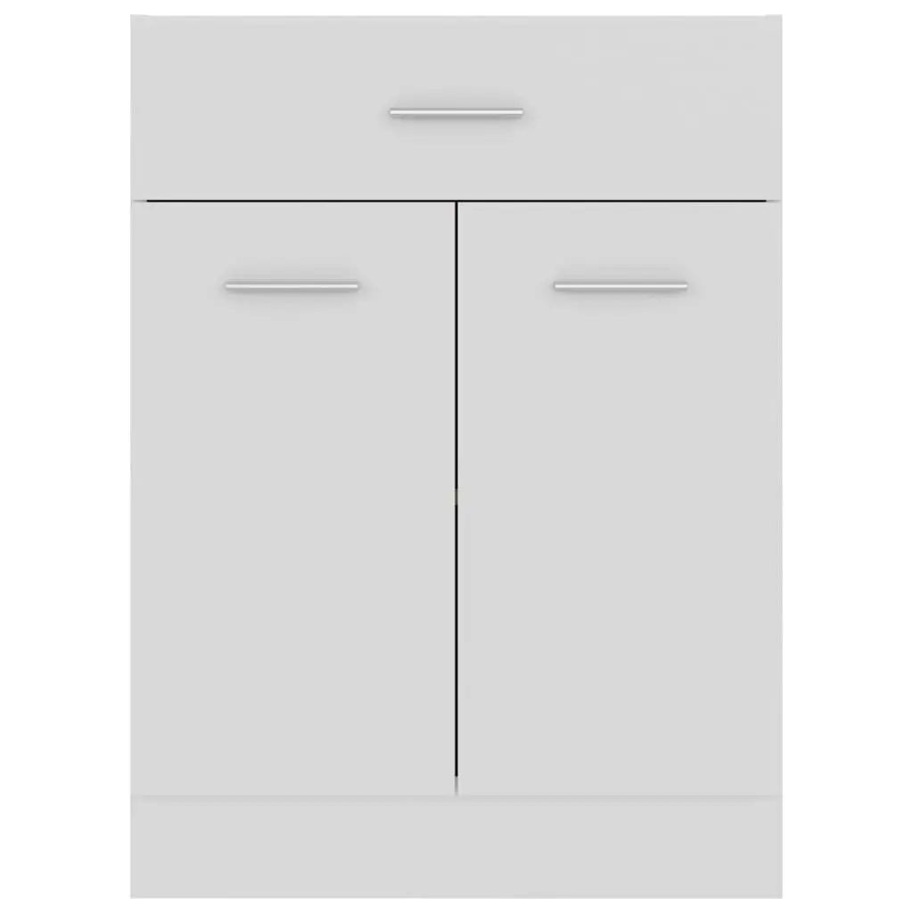 Kitchen Storage Cabinet White Drawer Scandinavian Modern Organised Shelves