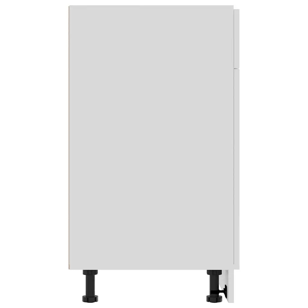 White Kitchen Cabinet Drawer Bottom Storage Unit 80x46x81.5cm Modern Engineered